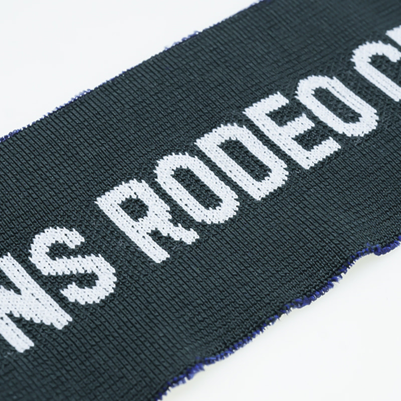 Fashion Polyester Spandex Letter Jacquard Rib Clothing Stoff