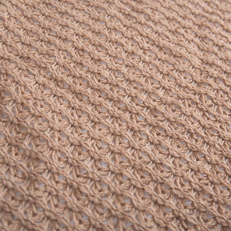 Strikket hul ribb Jacquard spandex klær stoff